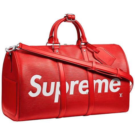 supreme lv duffle bag|louis vuitton supreme duffle.